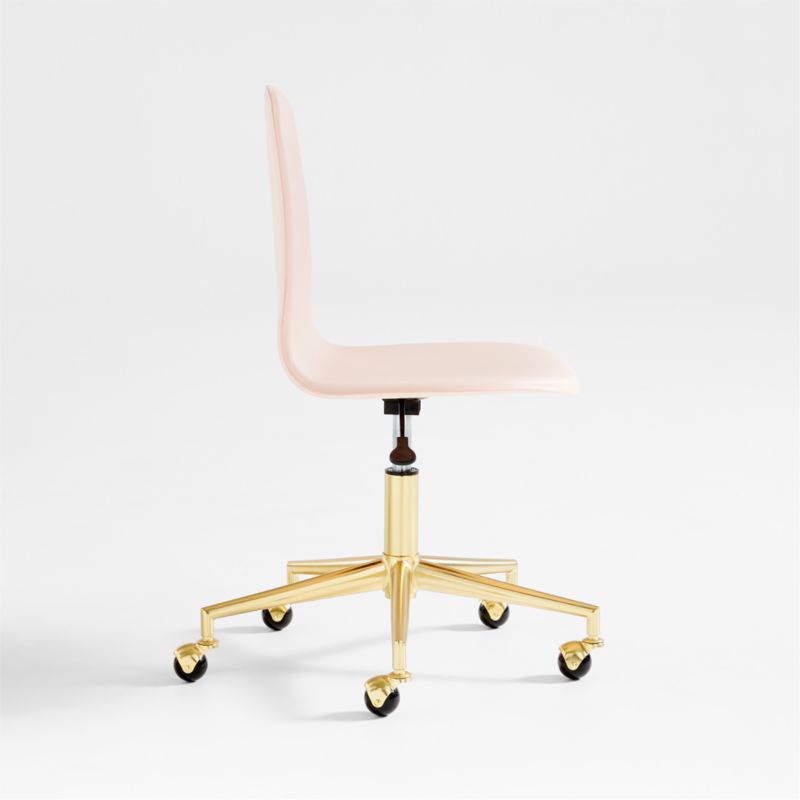 Class Act Elegant Pink & Gold Adjustable Kids Desk Chair - image 3 of 6