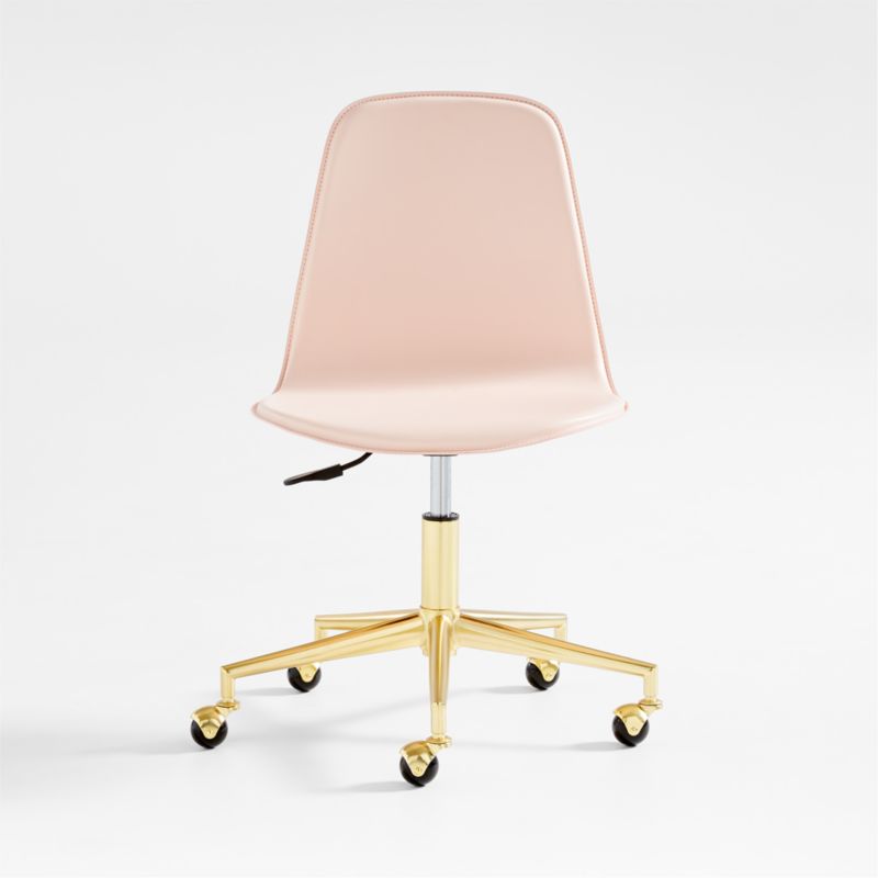 Class Act Elegant Pink & Gold Adjustable Kids Desk Chair - image 2 of 6