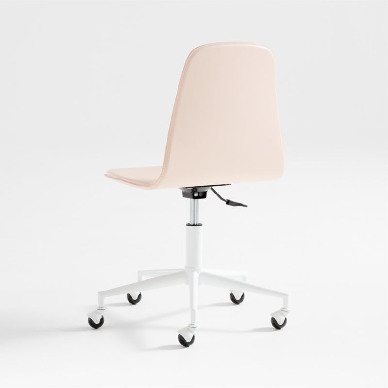 Class Act Elegant Pink & White Adjustable Kids Desk Chair