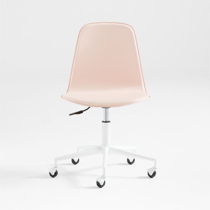 Class Act Elegant Pink & White Adjustable Kids Desk Chair