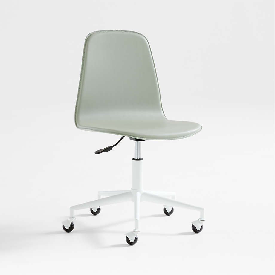 Class Act Sage & White Adjustable Kids Desk Chair