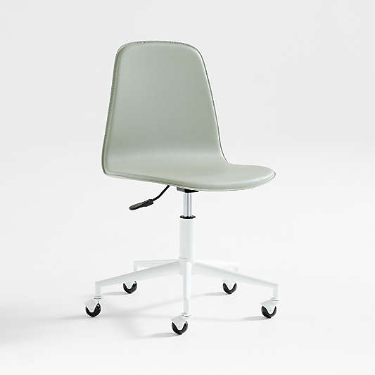 Class Act Sage & White Adjustable Kids Desk Chair