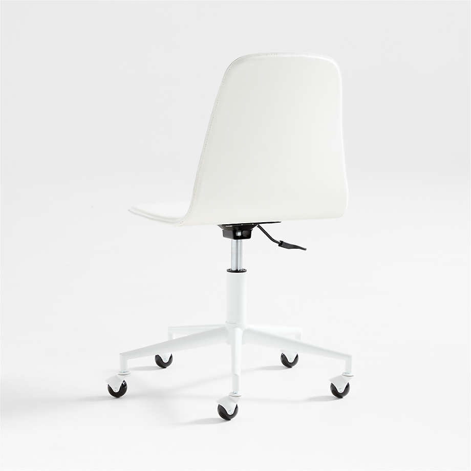 Class Act White Adjustable Kids Desk Chair