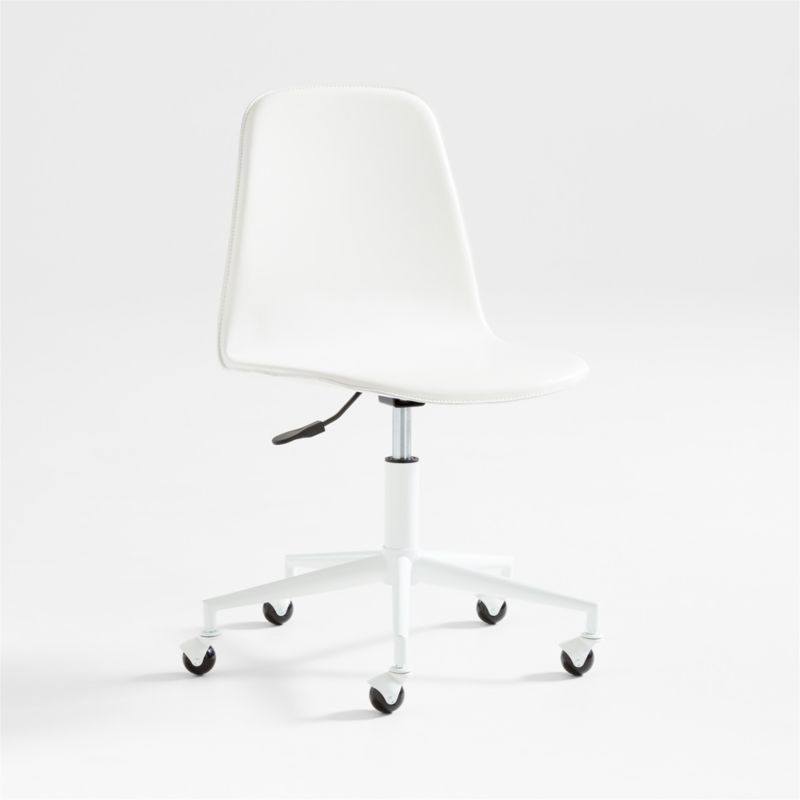 Class Act White Adjustable Kids Desk Chair