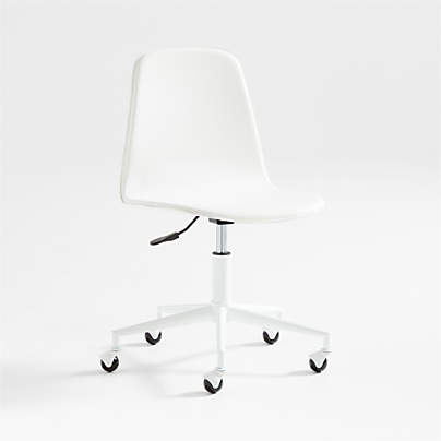 Class Act White Adjustable Kids Desk Chair