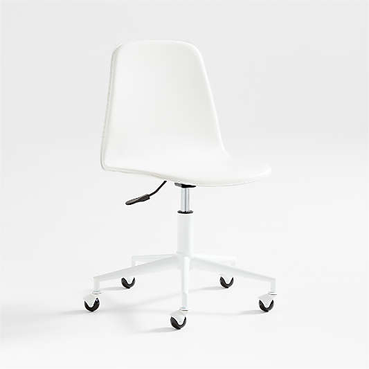 Class Act White Adjustable Kids Desk Chair