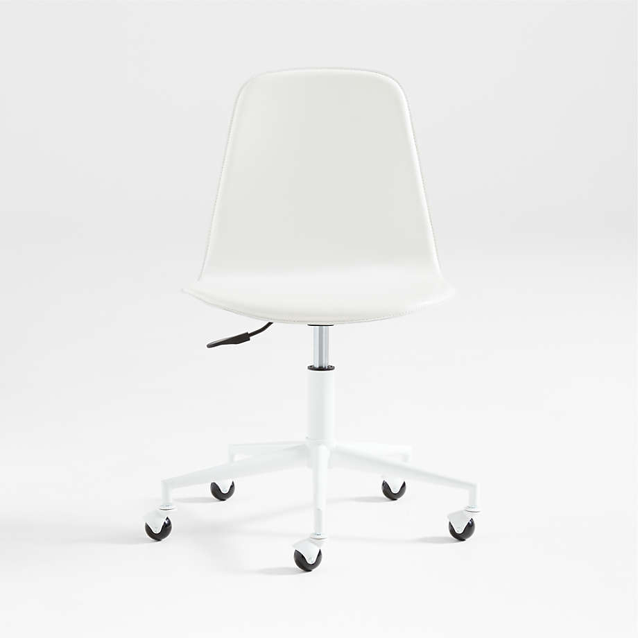Class Act White Adjustable Kids Desk Chair