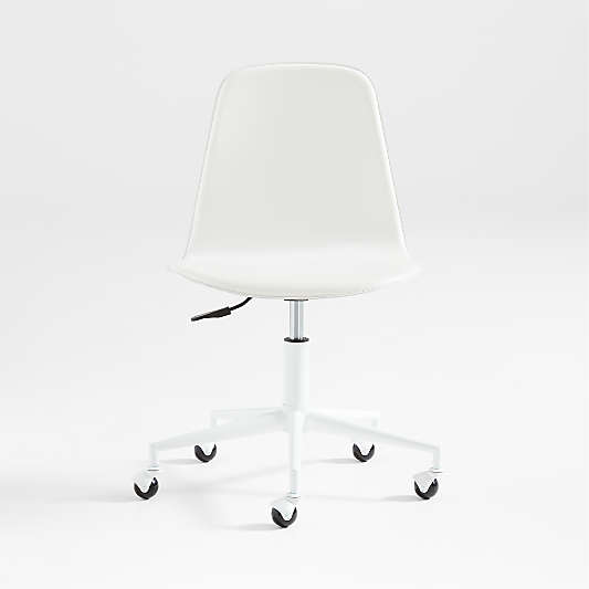 Class Act White Adjustable Kids Desk Chair