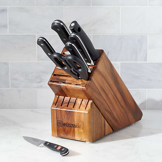 Wüsthof ® Classic Deluxe 8-Piece Knife Set with Acacia Block