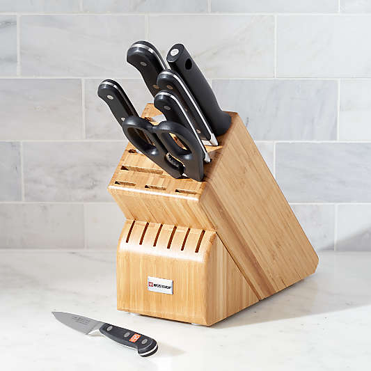 Wüsthof ® Classic Deluxe 8-Piece Knife Set with Bamboo Block