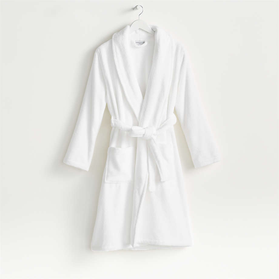 Parachute White Extra Large Classic Bathrobe + Reviews | Crate & Barrel