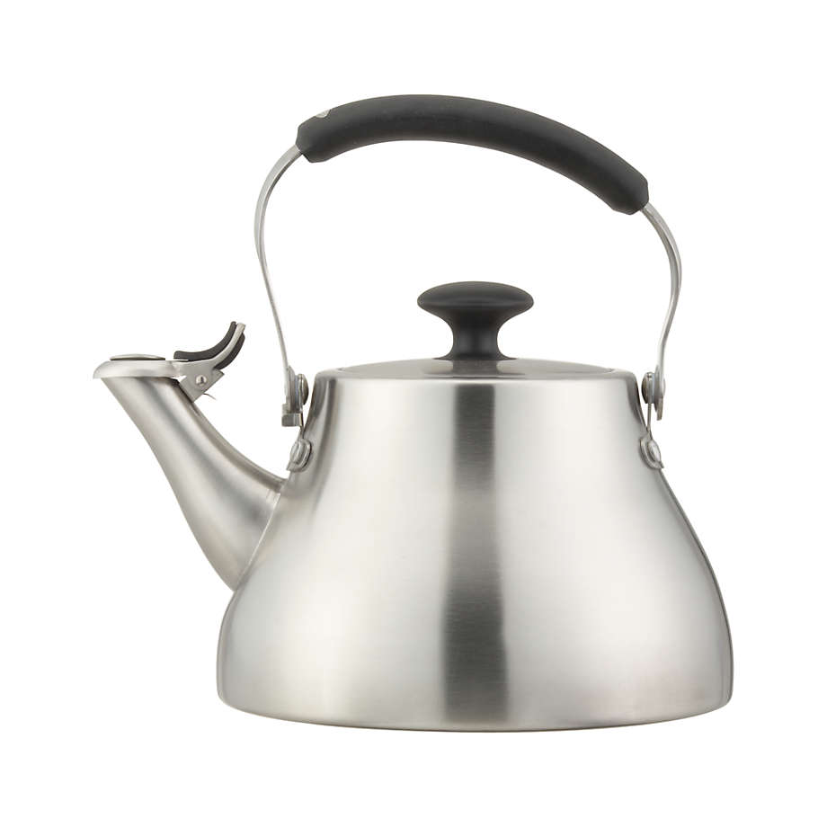 OXO Brew Classic Brushed Stainless Steel Tea Kettle Pot, Silver