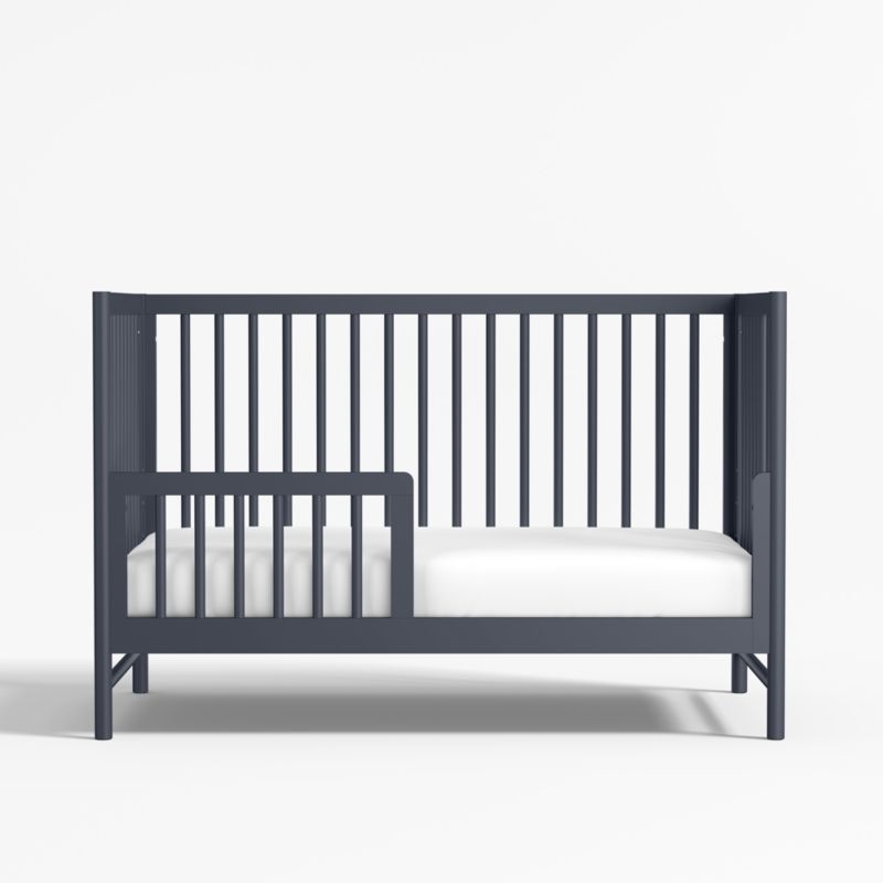 Classic Deep Navy Blue Wood Toddler Bed Rail - image 1 of 2