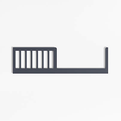 Classic Navy Blue Wood Toddler Bed Rail