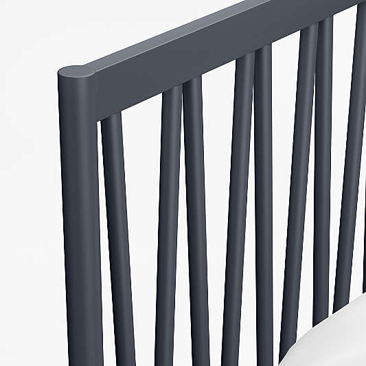Classic Navy Blue Wood Kids Full Bed