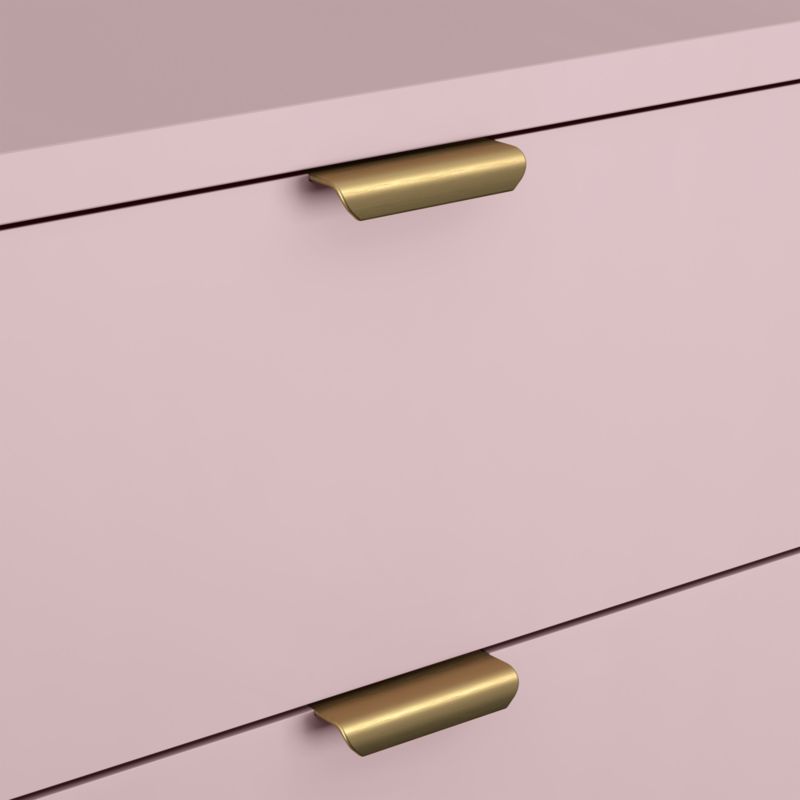 Classic 44" Lilac Rose Wood 3-Drawer Kids Dresser with Door - image 7 of 9