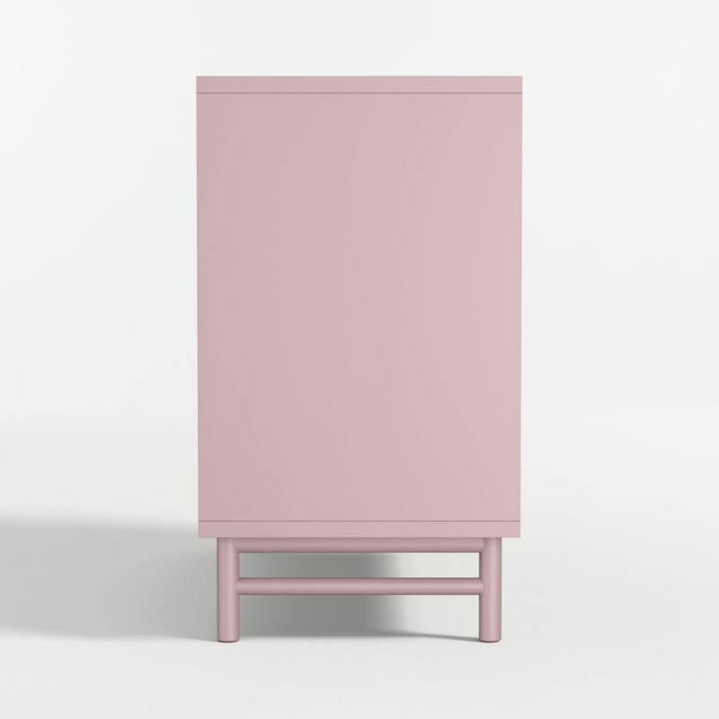 Classic 44" Lilac Rose Wood 3-Drawer Kids Dresser with Door - image 4 of 9