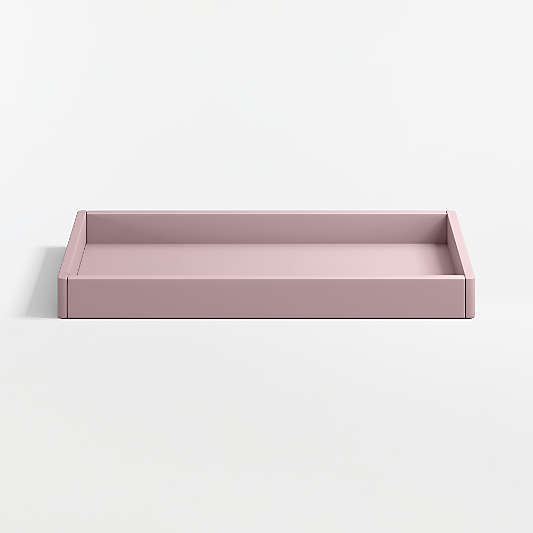 Classic Lilac Rose Wood Baby Changing Table Topper