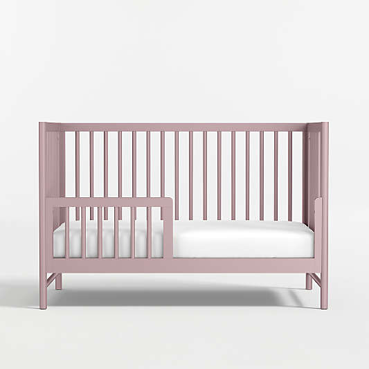 Classic Lilac Rose Wood Toddler Bed Rail