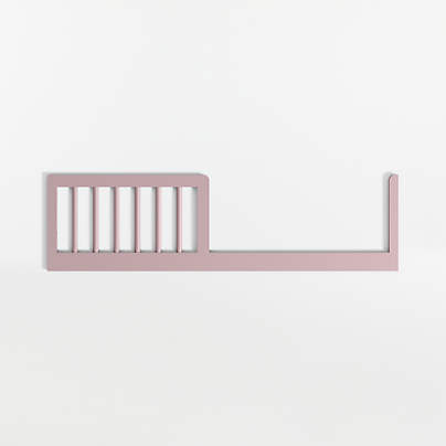 Classic Lilac Rose Wood Toddler Bed Rail