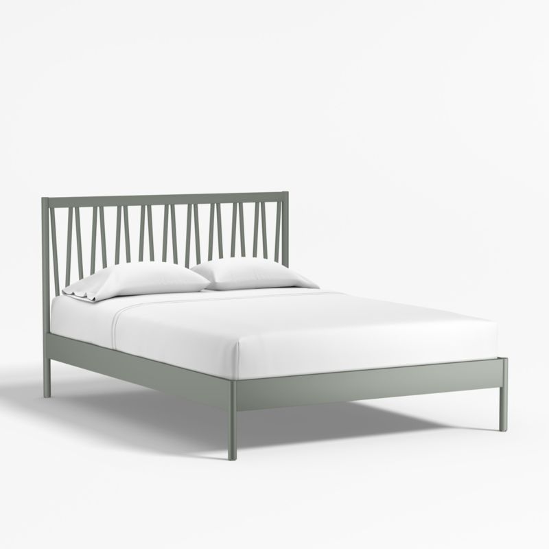 Classic Laurel Green Wood Kids Full Bed - image 0 of 11