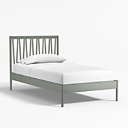 Bodie Natural Oak Wood Spindle Kids Twin Storage Bed