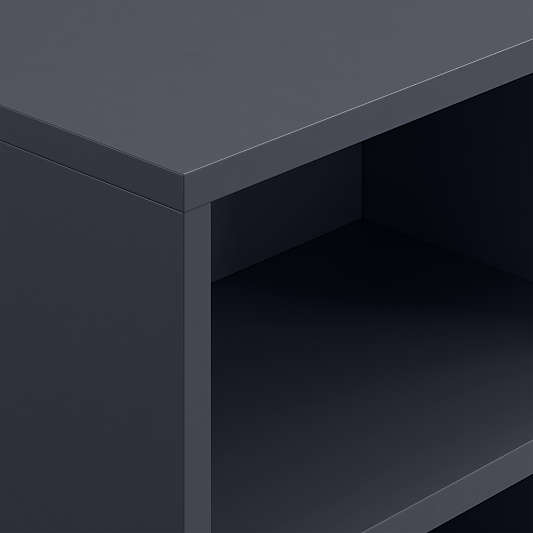 Classic 46" Navy Blue Wood Kids Low Bookcase
