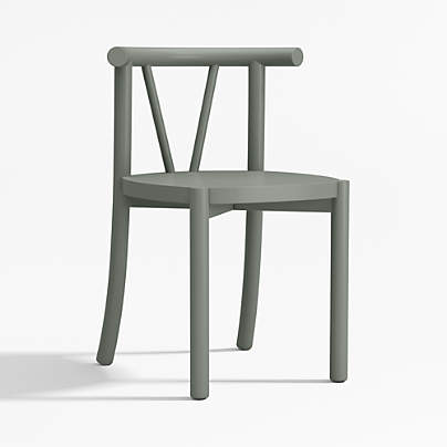 Classic Green Wood Kids Play Chair