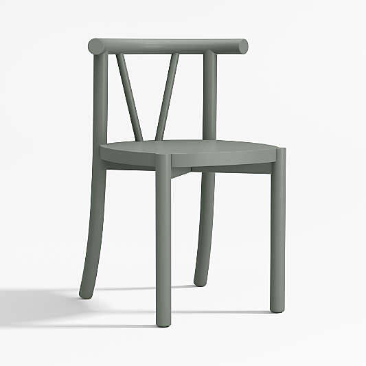 Classic Green Wood Kids Play Chair