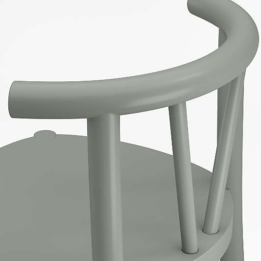 Classic Green Wood Kids Play Chair