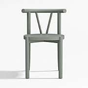 Classic Laurel Green Wood Kids Play Chair