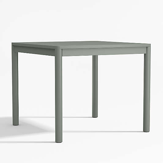 Classic Green Wood Square Kids Play Table