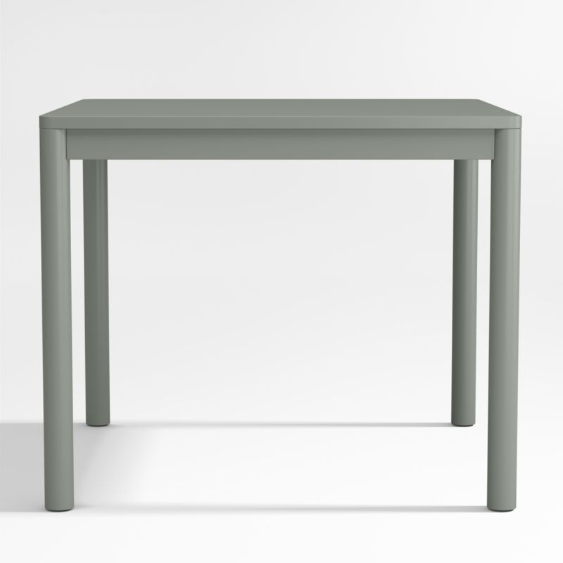 Classic Laurel Green Wood Square Kids Play Table - image 3 of 5