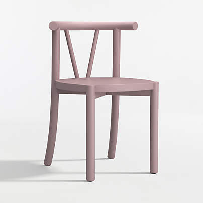 Set of 2 Classic Violet Purple Wood Kids Play Chair