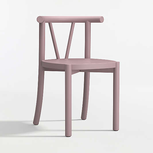 Classic Violet Purple Wood Kids Play Chair