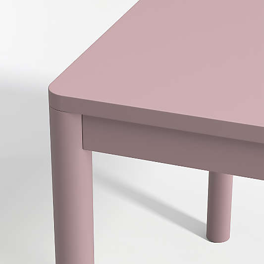 Classic Violet Purple Wood Kids Play Table