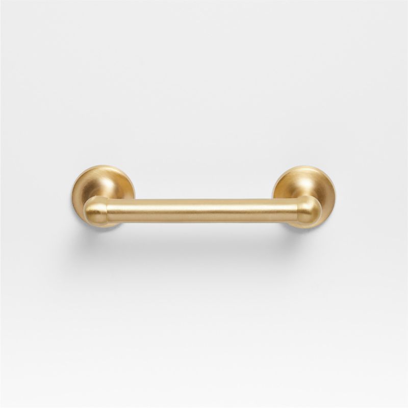 Classic 3" Round Brushed Brass Cabinet Drawer Bar Pull - image 6 of 7