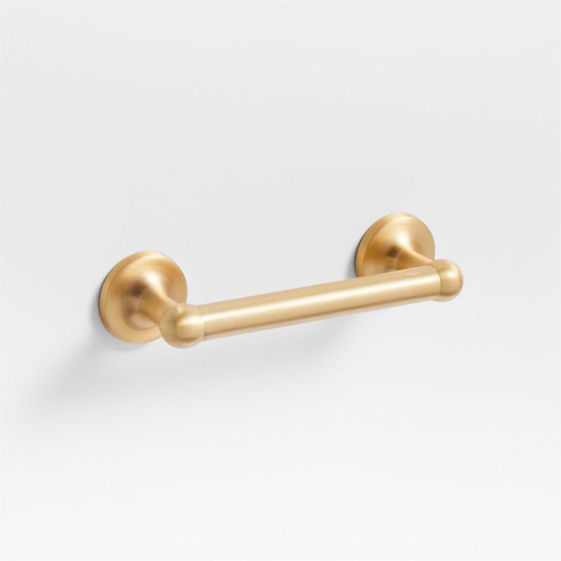 Classic 3" Round Brushed Brass Cabinet Drawer Bar Pull