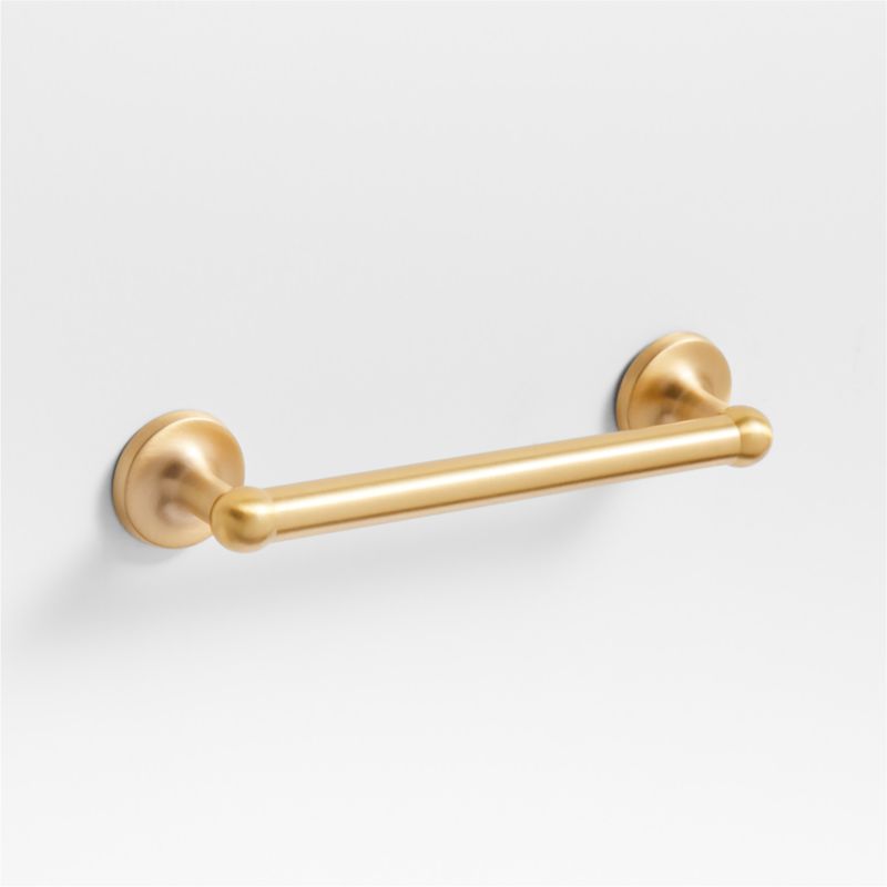 Classic 4" Round Brushed Brass Cabinet Drawer Bar Pull