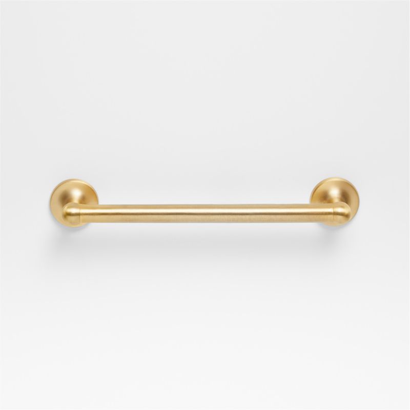 Classic 5" Round Brushed Brass Cabinet Drawer Bar Pull - image 6 of 7