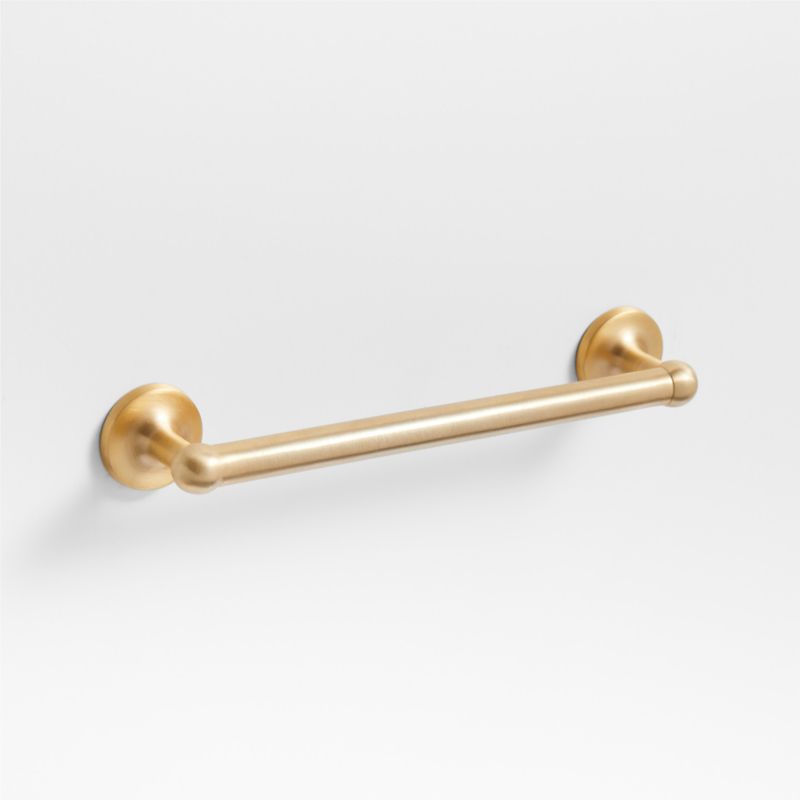 Classic 5" Round Brushed Brass Cabinet Drawer Bar Pull