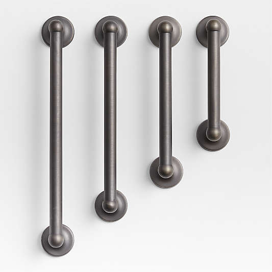 Classic Round Brushed Bronze Cabinet Drawer Bar Pulls