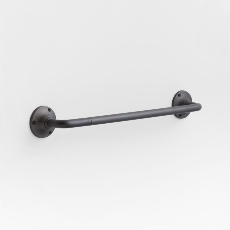 Classic Round Brushed Bronze Bath Towel Bars