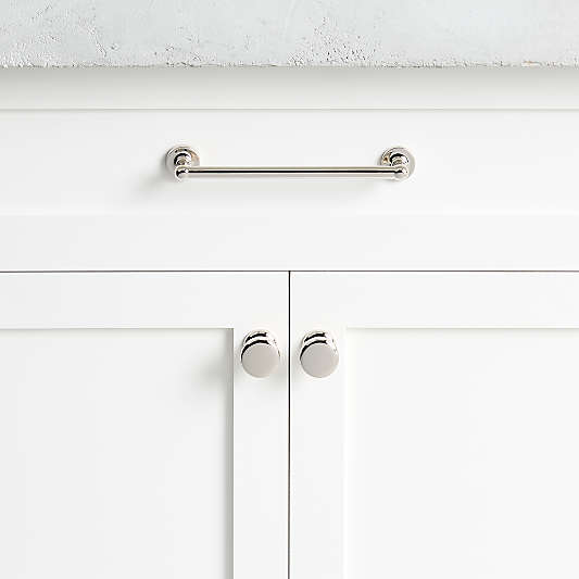 Classic Round Polished Chrome Cabinet Drawer Bar Pulls