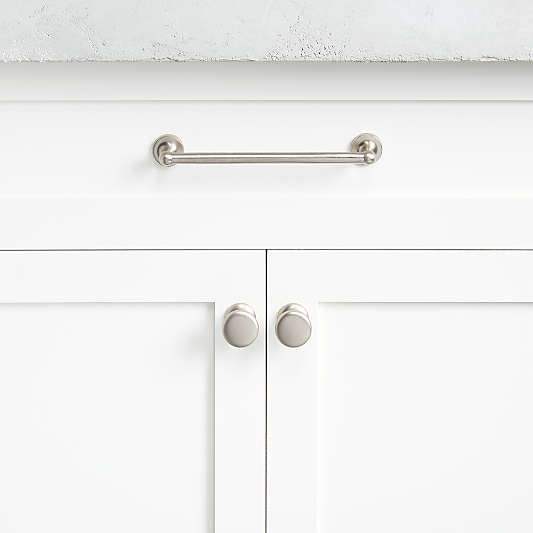 Classic Round Brushed Nickel Cabinet Drawer Bar Pulls