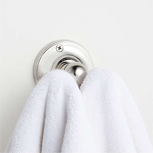 Classic Round Polished Chrome Bathroom Towel Hook