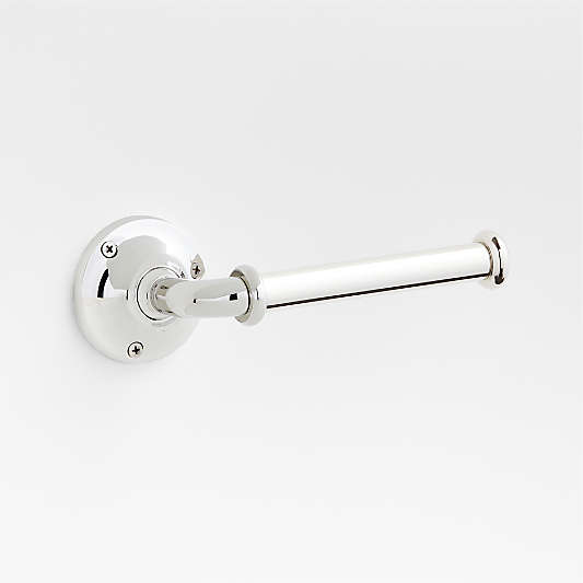 Classic Round Polished Chrome Wall-Mounted Toilet Paper Holder