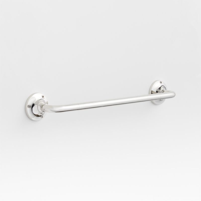 Classic Round Polished Chrome Bath Towel Bar 18"