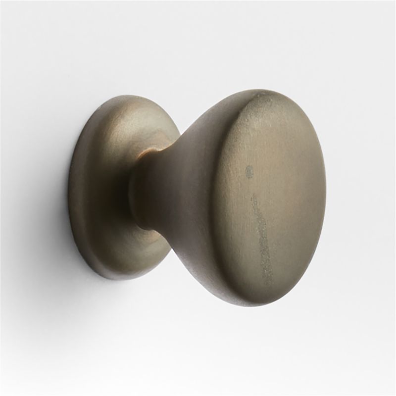 Classic Round Brushed Bronze Cabinet Knob