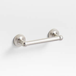 Classic Round Brushed Nickel Wall-Mounted Toilet Paper Holder